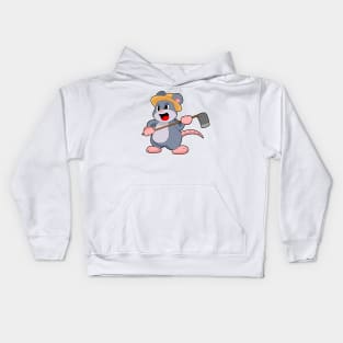 Mouse Farmer Rake Kids Hoodie